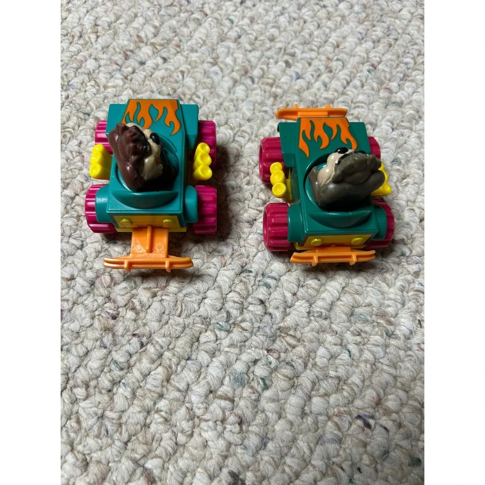 Vintage 1992 Looney Tunes‎ Tasmanian Devil Taz Toy Cars Set Warner Bros 90s Toy